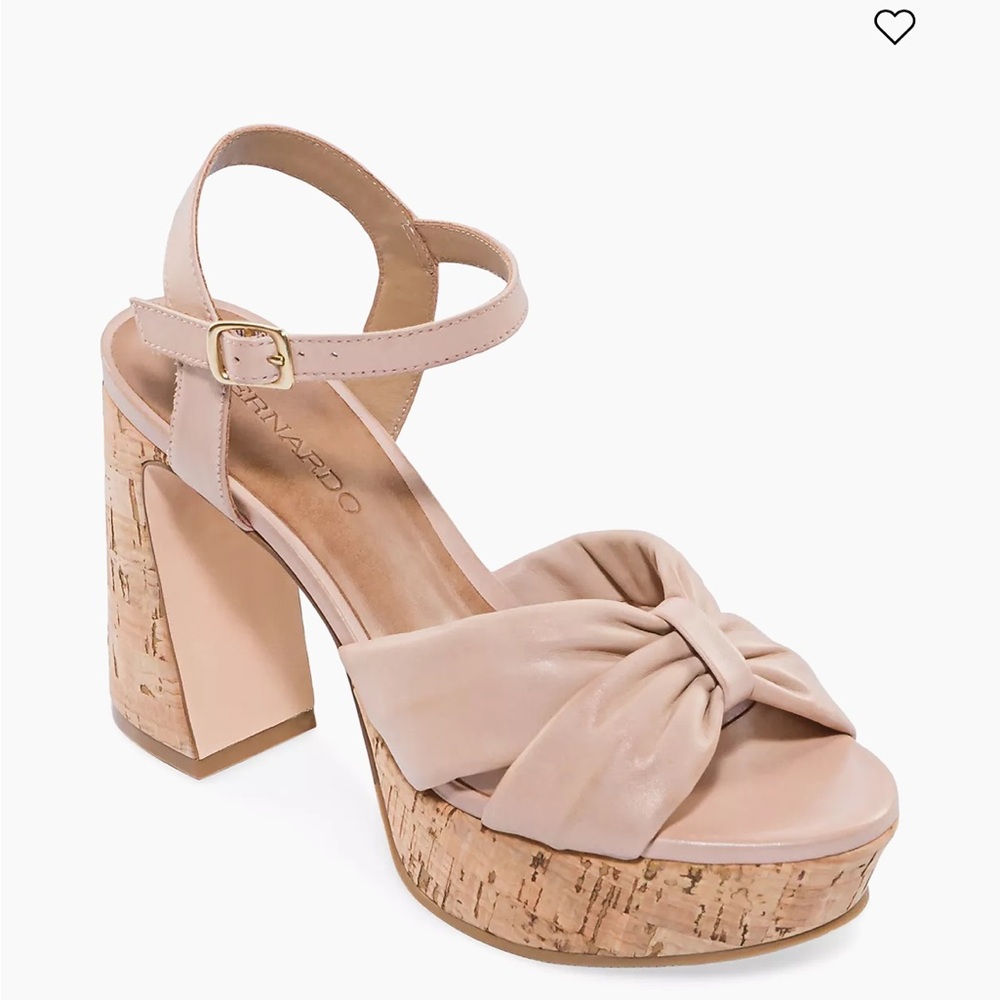 Bernardo Veronika Leather Platform Sandals